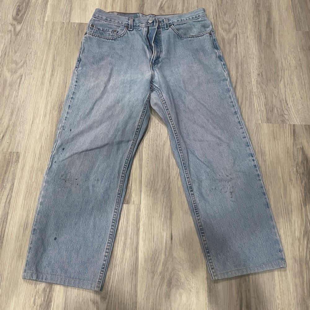Vintage Levi’s 550 Made in USA Cropped, Distressed